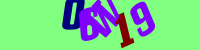 Blue Captcha Image