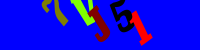 Blue Captcha Image