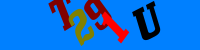 Blue Captcha Image