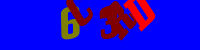 Blue Captcha Image