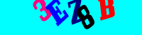 Blue Captcha Image