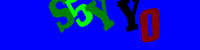 Blue Captcha Image