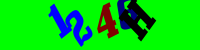 Blue Captcha Image